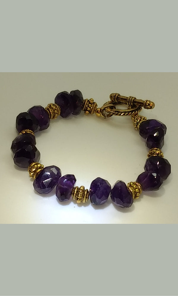 Amethyst Chunk Bracelet