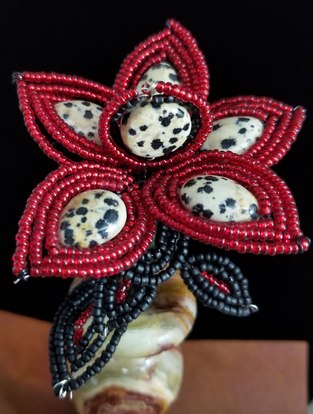 Stone Flower - Dalmation Jasper