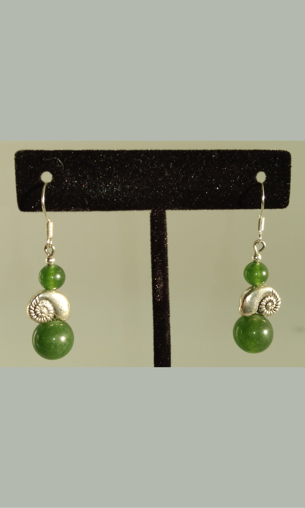 Jade with Shell Earring