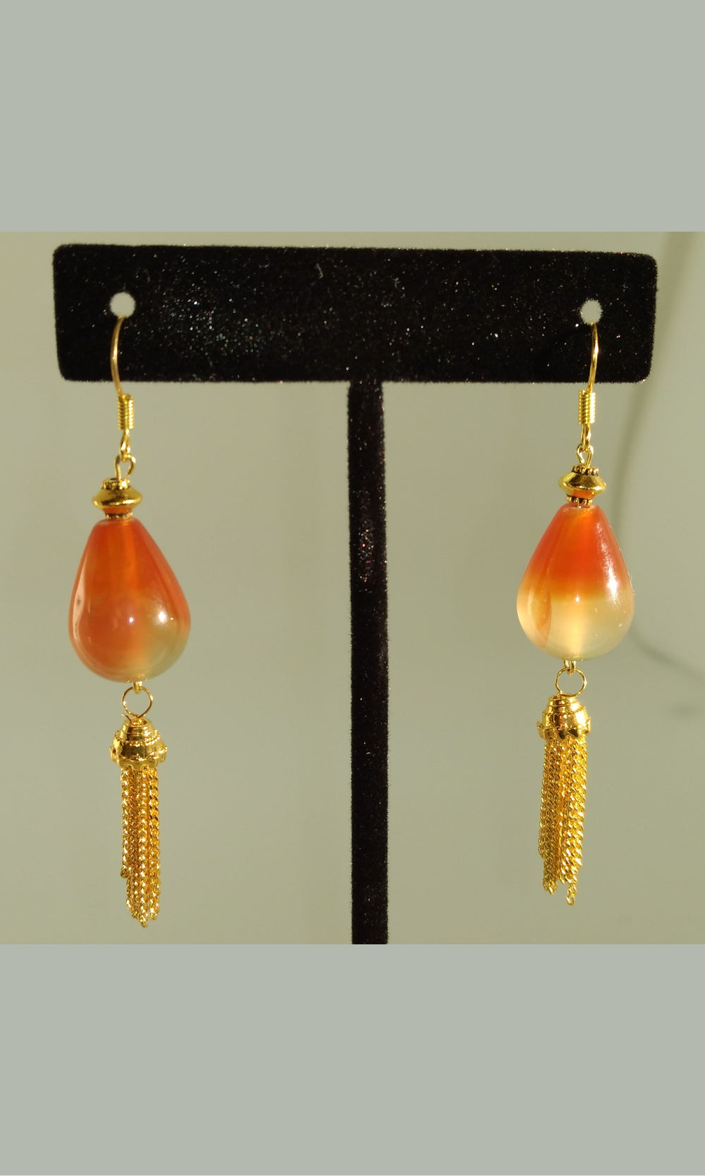 Orange Agate Earrings